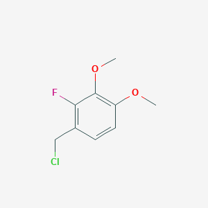 molecular formula C9H10ClFO2 B161778 1-(Chloromethyl)-2-fluoro-3,4-dimethoxybenzene CAS No. 1716-43-4