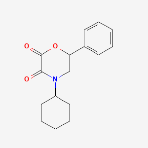 4-Cyclohexyl-6-phenyl-2,3-morpholinedione
