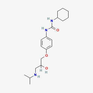 N-Cyclohexyl-N'-(4-(2-hydroxy-3-((1-methylethyl)amino)propoxy)phenyl)urea