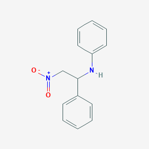 molecular formula C14H14N2O2 B1617799 N-(2-nitro-1-phenylethyl)aniline CAS No. 21080-09-1