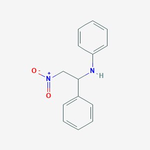 B1617799 N-(2-nitro-1-phenylethyl)aniline CAS No. 21080-09-1