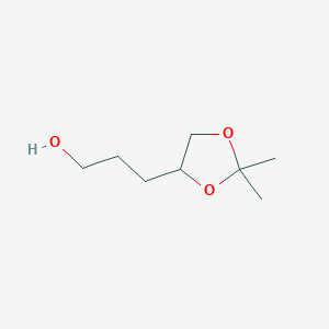 molecular formula C8H16O3 B1617809 3-(2,2-Dimethyl-1,3-dioxolan-4-yl)propan-1-ol CAS No. 6318-30-5