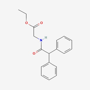 molecular formula C18H19NO3 B1617810 Ethyl 2-[(2,2-diphenylacetyl)amino]acetate CAS No. 6325-31-1