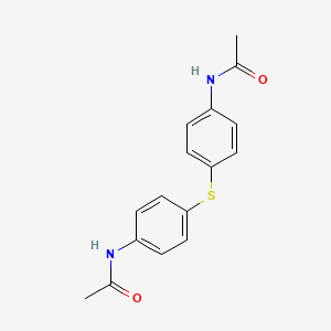 molecular formula C16H16N2O2S B1617811 N-[4-(4-acetamidophenyl)sulfanylphenyl]acetamide CAS No. 7355-56-8