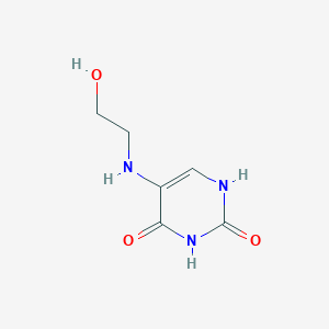 molecular formula C6H9N3O3 B1617818 5-(2'-Hydroxyethyl)aminouracil CAS No. 55476-33-0