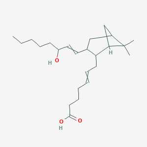 molecular formula C24H40O3 B161782 (Z)-7-[(1S,2R,3R,5S)-3-[(E,3S)-3-Hydroxyoct-1-enyl]-6,6-dimethyl-2-bicyclo[3.1.1]heptanyl]hept-5-enoic acid CAS No. 71111-01-8