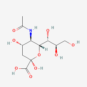 molecular formula C11H19NO9 B1617824 N-Acetyl-alpha-neuraminic acid CAS No. 21646-00-4