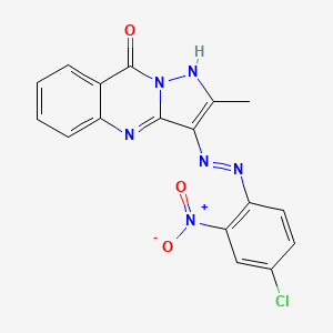3-[(4-Chloro-2-nitrophenyl)azo]-2-methylpyrazolo[5,1-b]quinazolin-9(1H)-one