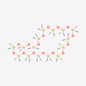 molecular formula C30H90O15Si15 B1617839 Cyclopentadecasiloxane, triacontamethyl- CAS No. 23523-14-0