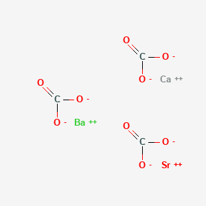 molecular formula C3BaCaO9S B1617846 Carbonic acid, barium calcium strontium salt CAS No. 32915-79-0