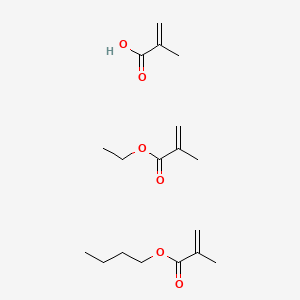 molecular formula C18H30O6 B1617854 Butyl 2-methylprop-2-enoate; Ethyl 2-methylprop-2-enoate; 2-methylprop-2-enoic Acid CAS No. 60799-45-3