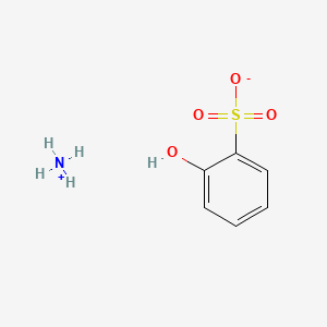 molecular formula C6H9NO4S B1617856 Ammonium o-phenolsulfonate CAS No. 61886-53-1