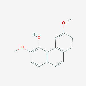 molecular formula C16H14O3 B1617865 3,6-二甲氧基-4-菲酚 CAS No. 481-81-2