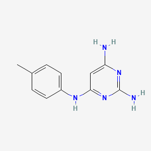 4-N-(4-methylphenyl)pyrimidine-2,4,6-triamine