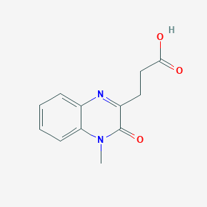 3-(4-Methyl-3-oxo-3,4-dihydroquinoxalin-2-yl)propanoic acid