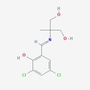 2-[(3,5-Dichloro-2-hydroxybenzylidene)amino]-2-methylpropane-1,3-diol
