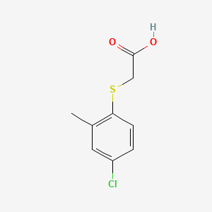 molecular formula C9H9ClO2S B1617928 ACETIC ACID,2-[(4-CHLORO-2-METHYLPHENYL)THIO]- CAS No. 94-76-8