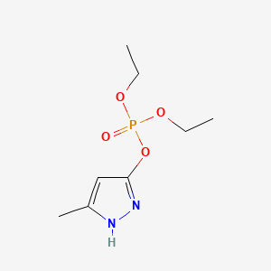 molecular formula C8H15N2O4P B1617929 Pyrazoxone CAS No. 108-34-9