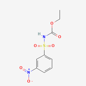 molecular formula C9H10N2O6S B1617968 ethyl N-(3-nitrophenyl)sulfonylcarbamate CAS No. 22819-24-5