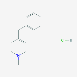 molecular formula C13H18ClN B161798 1-Methyl-4-benzyl-1,2,3,6-tetrahydropyridine CAS No. 125927-26-6