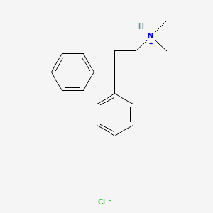 molecular formula C18H22ClN B1617990 N,N-Dimethyl-3,3-diphenylcyclobutylamine CAS No. 64895-46-1