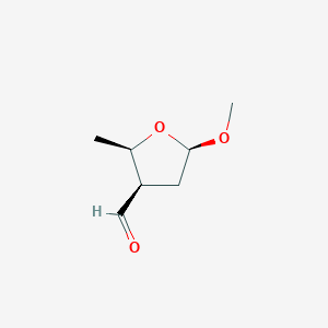 3-Furancarboxaldehyde, tetrahydro-5-methoxy-2-methyl-, [2R-(2alpha,3alpha,5alpha)]-(9CI)