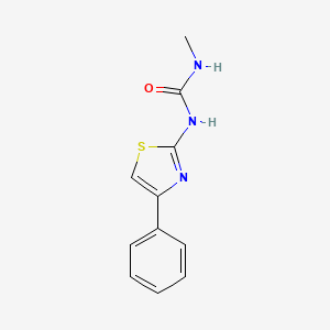 molecular formula C11H11N3OS B1618106 1-Methyl-3-(4-phenyl-2-thiazolyl)urea CAS No. 52968-02-2