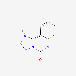 molecular formula C10H9N3O B1618113 2,6-Dihydroimidazo[1,2-c]quinazolin-5(3H)-one CAS No. 38767-52-1