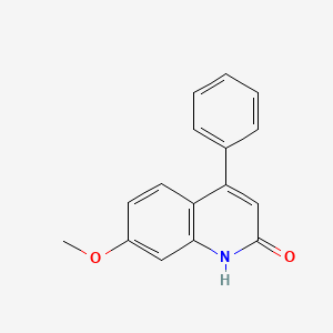 molecular formula C16H13NO2 B1618145 7-Methoxy-4-phenyl-quinolin-2-ol CAS No. 30034-43-6