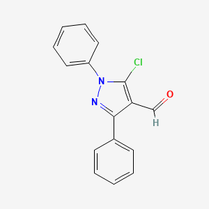 molecular formula C16H11ClN2O B1618149 5-chloro-1,3-diphenyl-1H-pyrazole-4-carbaldehyde CAS No. 5499-67-2