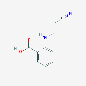 molecular formula C10H10N2O2 B1618171 2-[(2-Cyanoethyl)amino]benzoic acid CAS No. 62985-18-6