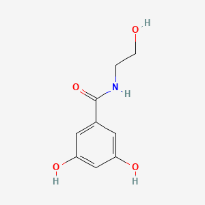 molecular formula C9H11NO4 B1618185 3,5-Dihydroxy-N-(2-hydroxyethyl)benzamide CAS No. 21734-43-0