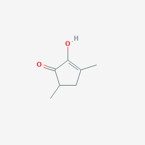 molecular formula C7H10O2 B1618186 2-Hydroxy-3,5-dimethylcyclopent-2-en-1-one CAS No. 21834-98-0