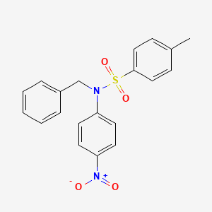 molecular formula C20H18N2O4S B1618190 Benzenesulfonamide, 4-methyl-N-(4-nitrophenyl)-N-(phenylmethyl)- CAS No. 22019-64-3