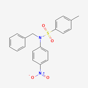 Benzenesulfonamide, 4-methyl-N-(4-nitrophenyl)-N-(phenylmethyl)-