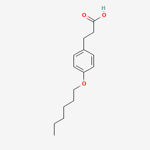 molecular formula C15H22O3 B1618196 3-[p-(Hexyloxy)phenyl]propionic acid CAS No. 25131-98-0