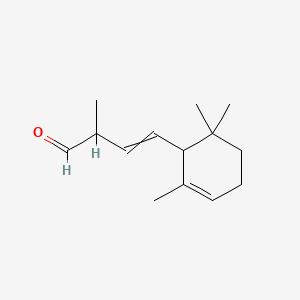 molecular formula C14H22O B1618200 3-Butenal, 2-methyl-4-(2,6,6-trimethyl-2-cyclohexen-1-yl)- CAS No. 58102-02-6