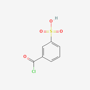 molecular formula C7H5ClO4S B1618202 m-(Chlorocarbonyl)benzenesulphonic acid CAS No. 58261-80-6
