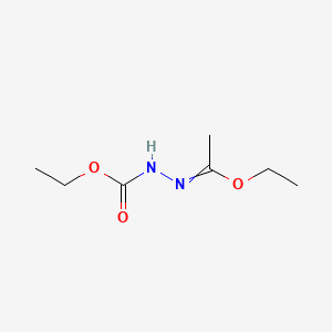 molecular formula C7H14N2O3 B1618216 Ethyl (1-ethoxyethylidene)carbazate CAS No. 58910-28-4