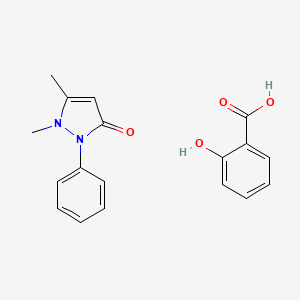 molecular formula C18H18N2O4 B1618224 Antipyrine salicylate CAS No. 520-07-0