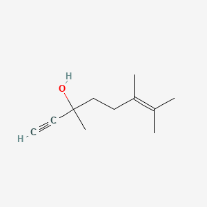 molecular formula C11H18O B1618229 3,6,7-Trimethyloct-6-en-1-yn-3-ol CAS No. 52567-96-1