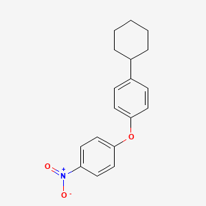 molecular formula C18H19NO3 B1618238 1-Cyclohexyl-4-(4-nitrophenoxy)benzene CAS No. 68003-41-8