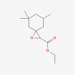 molecular formula C13H22O3 B1618250 Ethyl 5,5,7-trimethyl-1-oxaspiro[2.5]octane-2-carboxylate CAS No. 60234-72-2
