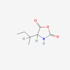 molecular formula C7H11NO3 B1618258 4-(sec-Butyl)oxazolidine-2,5-dione CAS No. 5860-63-9