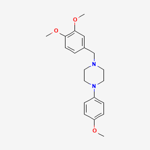 1-(3,4-Dimethoxybenzyl)-4-(4-methoxyphenyl)piperazine