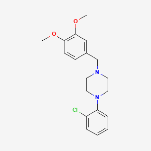 1-(3,4-Dimethoxy-benzyl)-4-(2-chlorophenyl)piperazine