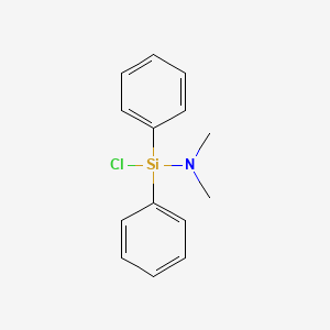 molecular formula C14H16ClNSi B1618278 N,N-Dimethylaminochlorodiphenylsilane CAS No. 25374-11-2