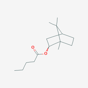 molecular formula C15H26O2 B1618289 Pentanoic acid,(1R,2S,4R)-1,7,7-trimethylbicyclo[2.2.1]hept-2-yl ester,rel- CAS No. 7549-41-9