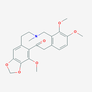 molecular formula C22H25NO6 B161831 Allocryptopine, 1-methoxy- CAS No. 56743-52-3