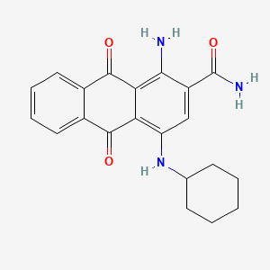 1-Amino-4-(cyclohexylamino)-9,10-dihydro-9,10-dioxoanthracene-2-carboxamide